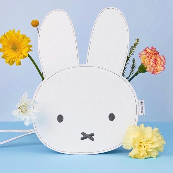 miffy Handbags - DEARCLOUD MIFFY Faux Leather Cosmetics Bag w/ Removable Wristlet Strap
